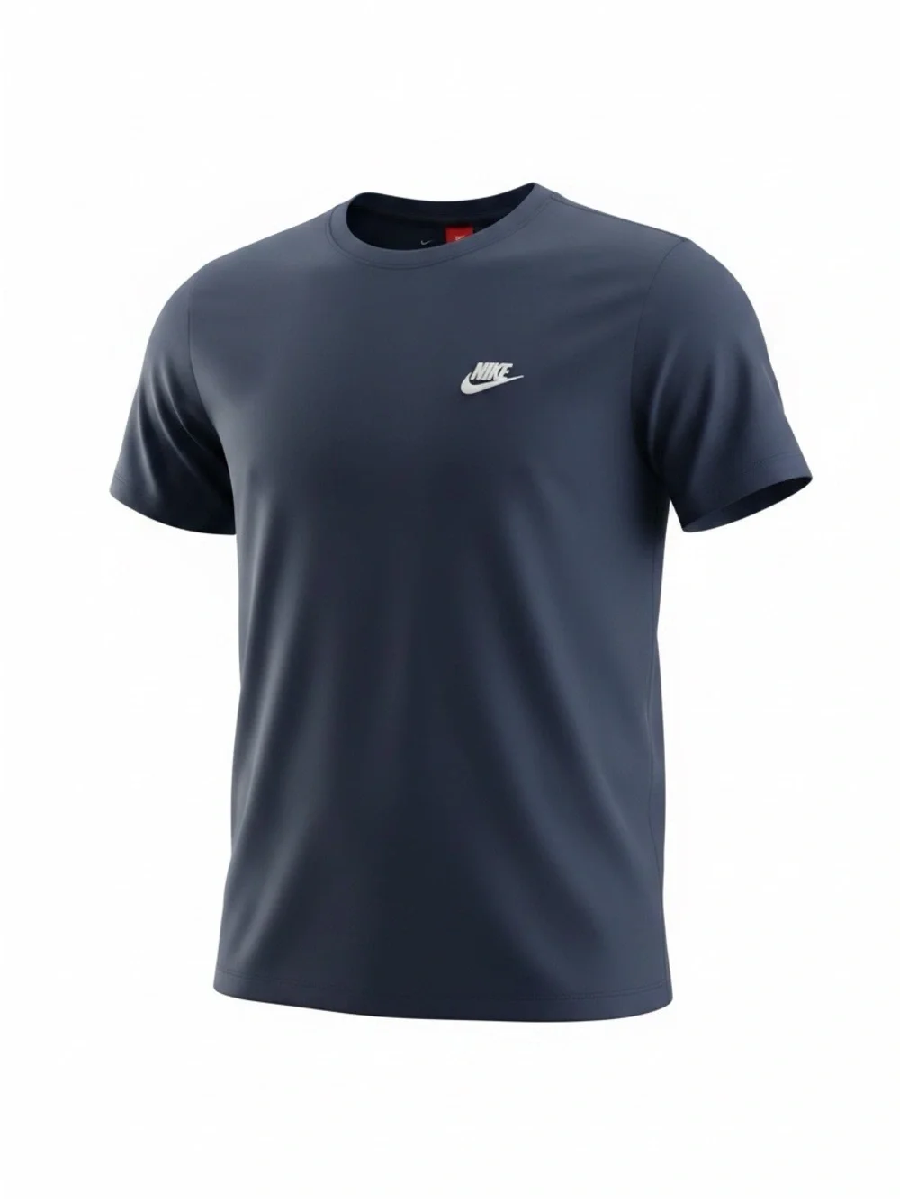 Nike Navy Crewneck Tee and Shorts Set with White Swooshes